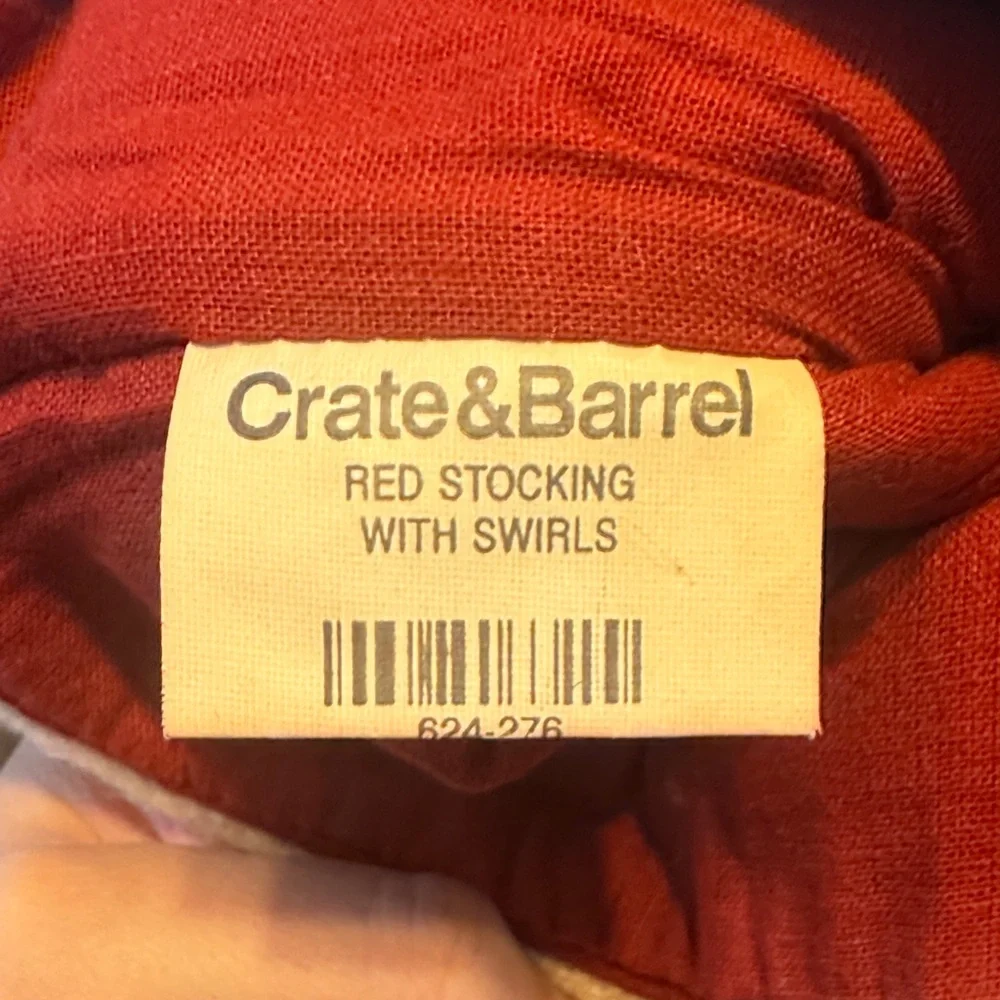 Crate&Barrel Felt Wool Christmas Stockings